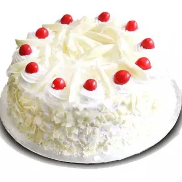 White Forest Birthday Cake
