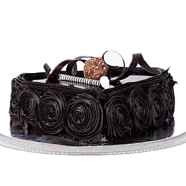 Special Floral Dark Chocolate cake