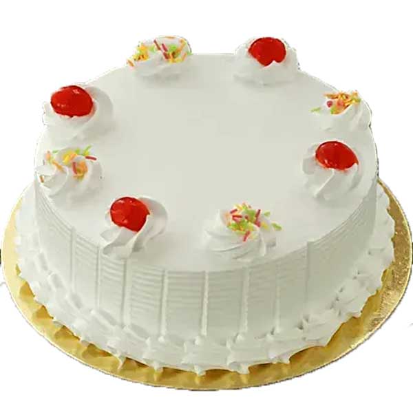 Fresh Cream White Forest Cake