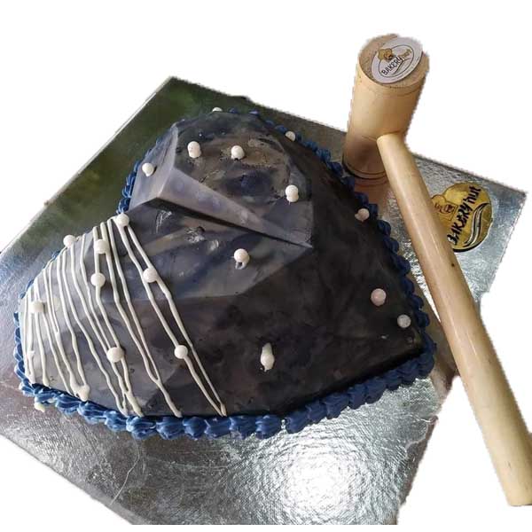 Chocolate Heart Pinata Cake